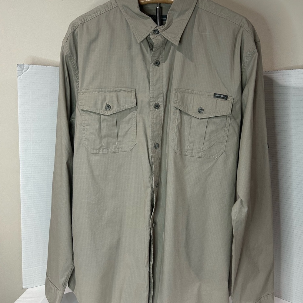 Eddie Bauer Men's Tan Shirt Jacket